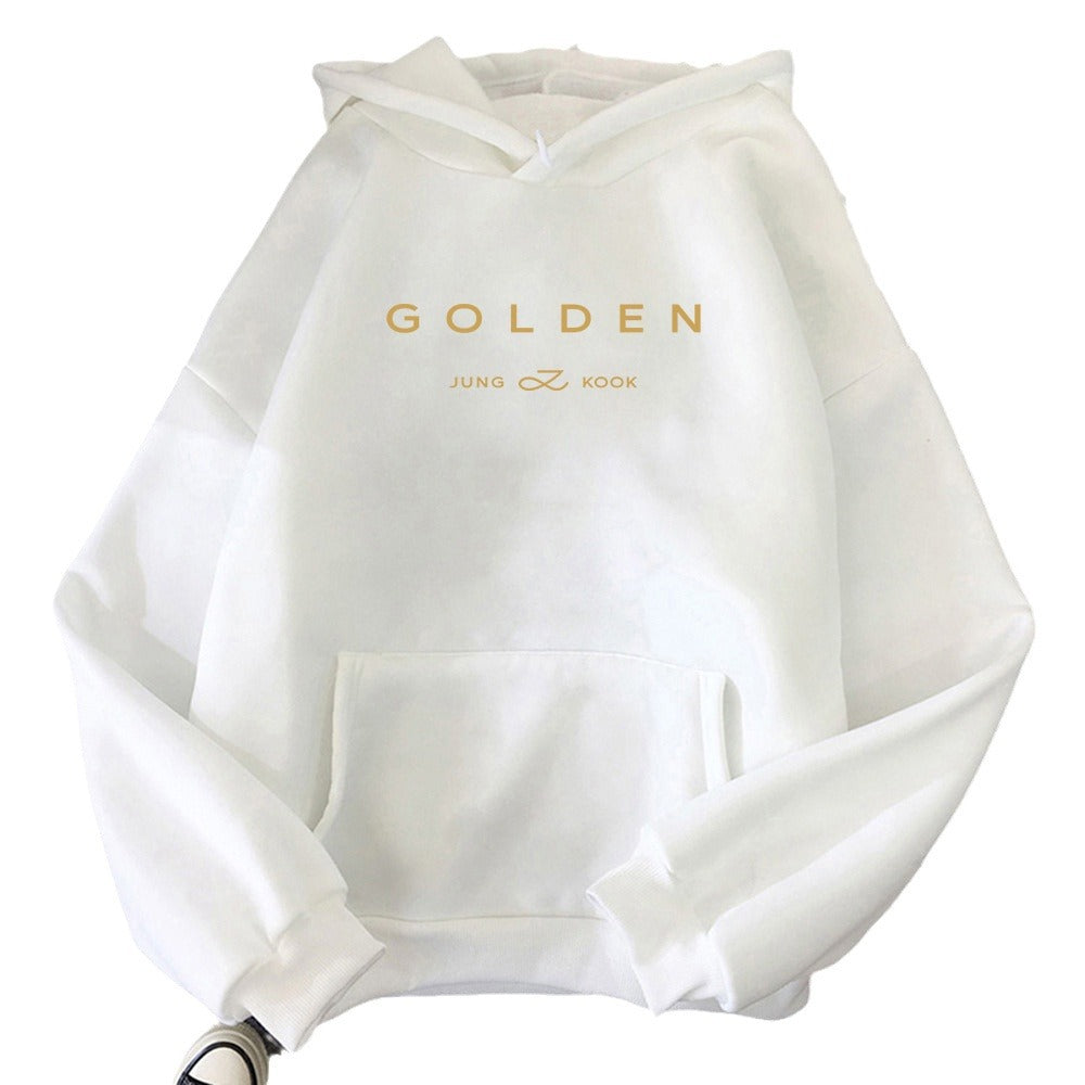 New Sweater Long-sleeved Pullover Casual Loose Contrast Color Hooded